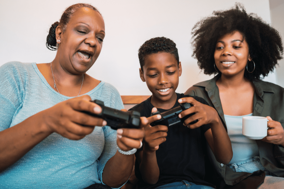 Multiplayer video games are good to play with older kids and the whole family no matter where you're located. 