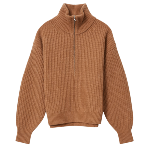 Everlane Felted Merino Half Zip Sweater