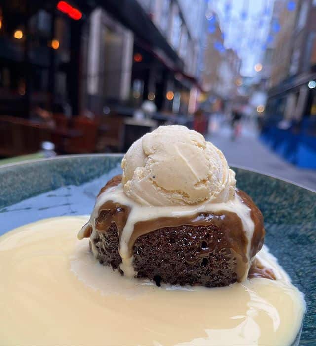 Classic sticky toffee pudding from Mother Mash in London. 
