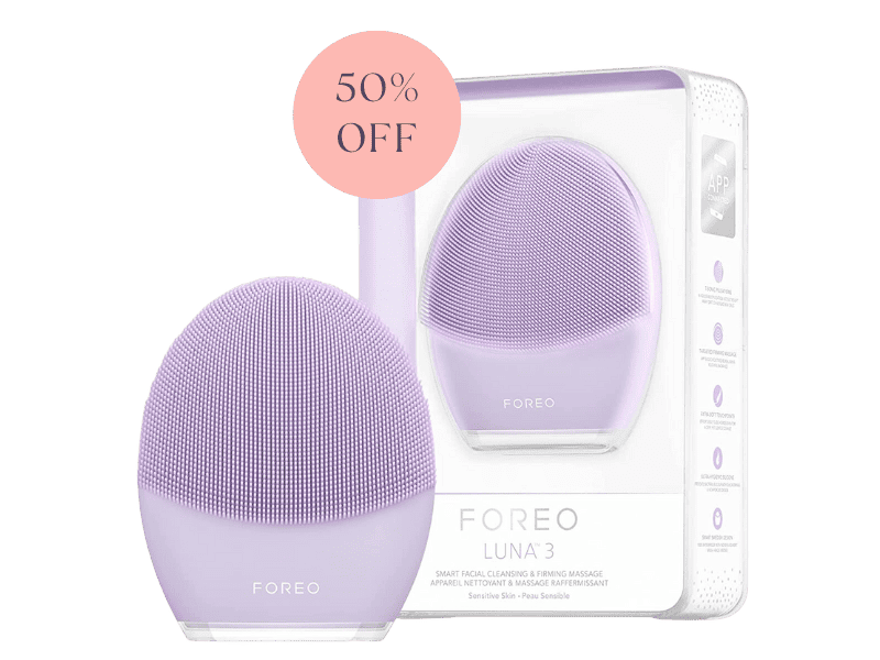 Foreo facial cleaner is on sale 50% off for Amazon Prime Day 2023. 