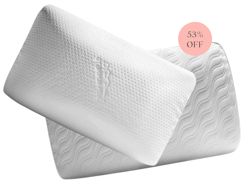 Refresh your pillows with 53% savings.  