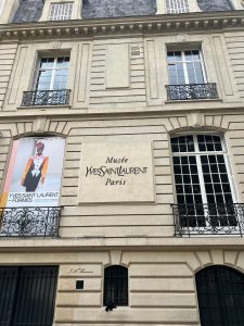 The exterior of the Musée Yves Saint Laurent in Paris. 