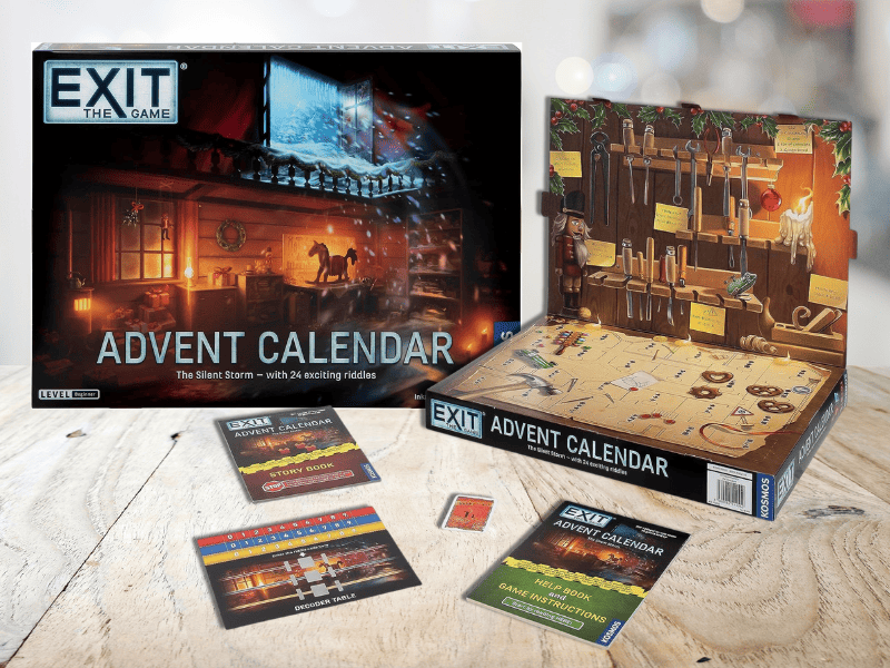 A 2023 Advent Calendar featuring a workshop themed illustration set. 