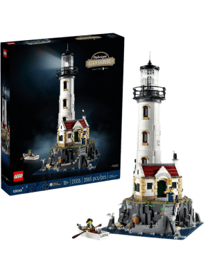A large, architectural Lego set can be a fun activity for the guys in your life and a display piece. 