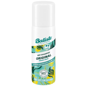 Batiste dry shampoo is on our gift guide for traveler because aerosol products are a must-have in travel sizes (you can't re-pot from a larger container). 