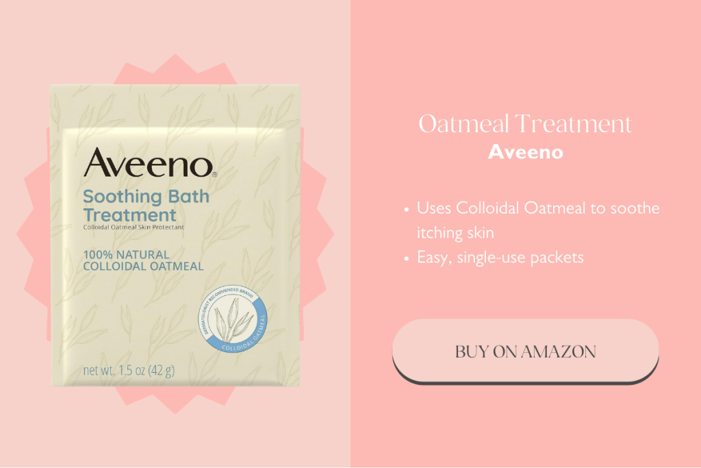 Aveeno's soothing bath treatment can combat itchy, dry skin. 