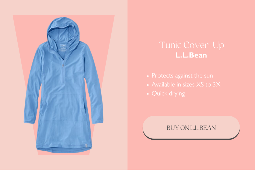 As an alternative to Speedo's limited options, L.L.Bean offers a similiar tunic-style cover-up with more sizes and colors. 